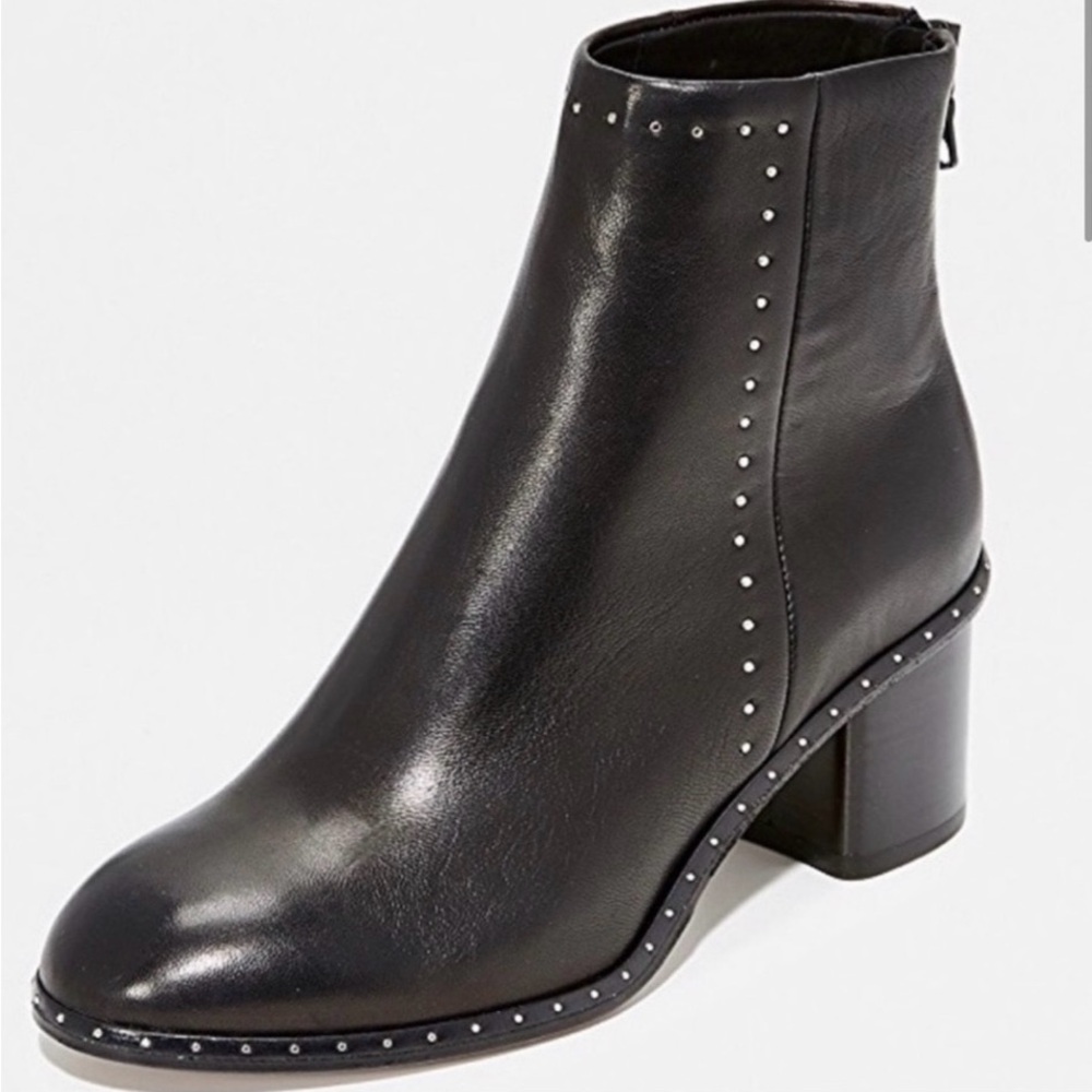 Lola Craig Leather Studded Accent Boots Size 10